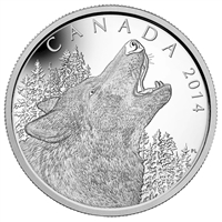 2014 Canada $125 Howling Wolf Half Kilo Fine Silver (No Tax)