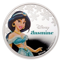 2015 Niue $2 Disney Princesses - Jasmine Silver Proof (TAX Exempt)