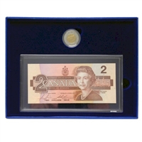 1996 Canada $2 Proof & BRX Replacement Note Set in Original Blue Box (Light Wear)