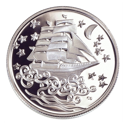 2002 Canada 50-cent Folklore - The Ghost Ship Sterling Silver