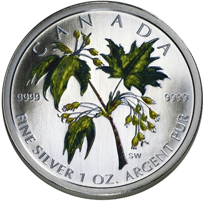 2003 Canada $5 1oz Coloured Silver Maple Leaf (No Tax)