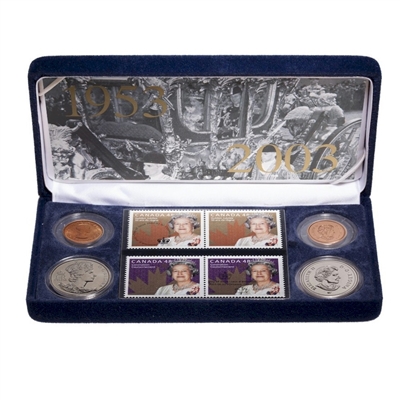 1953-2003 Canada Queen Elizabeth II Coronation Coin and Stamp Set
