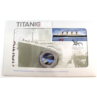 2012 Canada 25-cent Titanic 100th Anniversary First Day Cover Coin and Stamp