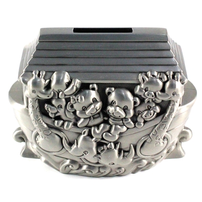 Money Bank: Metal Noah's Ark. $2 by $2, your savings will add up!