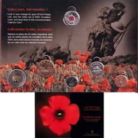 2004 Remembrance Day Lest We Forget Collector Card w/ Poppy 25ct - FULL (Light wear)