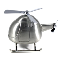 Money bank: Metal Helicopter. Watch your savings SOAR!
