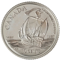 1997 Canada 10-cent Voyage of John Cabot Anniversary Proof Sterling Silver
