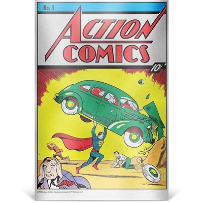 2018 New Zealand Action Comics Issue #1 35g Pure Silver Foil (No Tax)