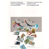 1986 Canada Post Annual Souvenir Collection of Postage Stamps in Book (Sealed)