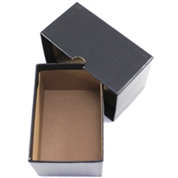 4 inch Storage Box for cardboard 2x2's or ICCS  - Single Row (Black)