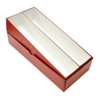 10 inch Storage Box for cardboard 2x2 holders - Double Row (Small Red)