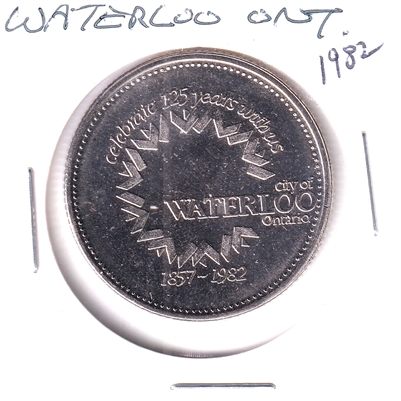 1982 Waterloo, ON, 125th Anniversary Trade Dollar Token