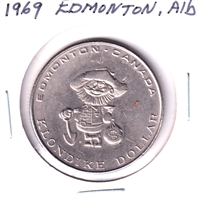 1969 Edmonton, AB, Klondike Days Trade Dollar Token (May have spots)