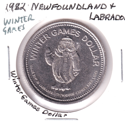 1982 Newfoundland and Labrador Winter Games Dollar Token