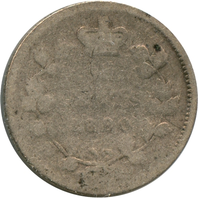 1880H Obv. 3 Canada 5-cents About Good (AG-3)
