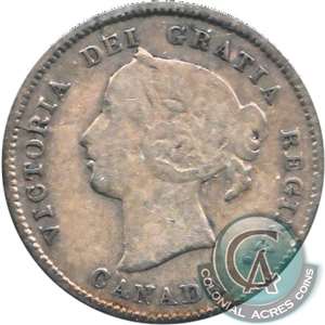 1881H Canada 5-cents VG-F (VG-10)