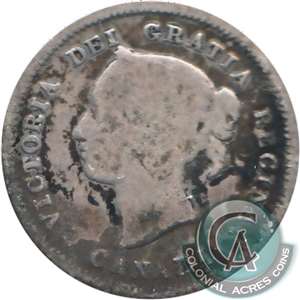 1885 Small 5 Canada 5-cents Good (G-4)