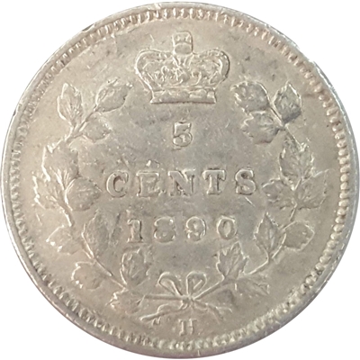 1890H Canada 5-cents EF-AU (EF-45) $