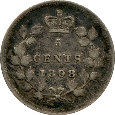 1898 Canada 5-cents VF-EF (VF-30) $