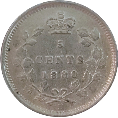 1899 Canada 5-cents Almost Uncirculated (AU-50) $
