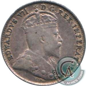 1902H Large H Canada 5-cents F-VF (F-15)