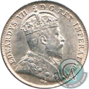1902H Large H Canada 5-cents EF-AU (EF-45)