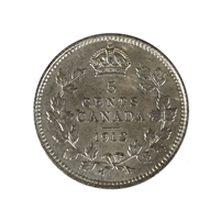 1912 Canada 5-cents AU-UNC (AU-55) $