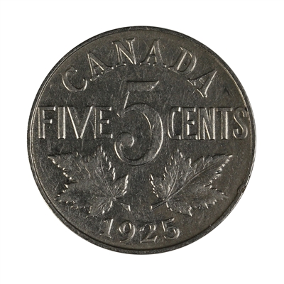 1925 Canada 5-cents F-VF (F-15) $