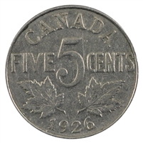 1926 Far 6 Canada 5-cents VG-F (VG-10) $