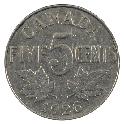 1926 Far 6 Canada 5-cents VG-F (VG-10) $