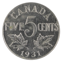 1931 Canada 5-cents AU-UNC (AU-55) $