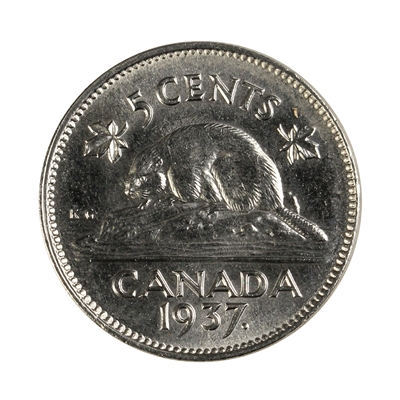 1937 Canada 5-cents Choice Brilliant Uncirculated (MS-64)