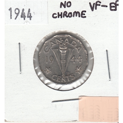 1944 No Chrome Canada 5-cents VF-EF (VF-30)