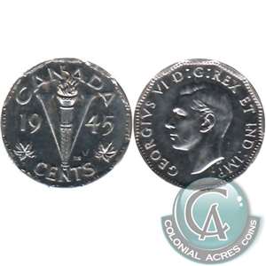 1945 Canada 5-cents EF-AU (EF-45)