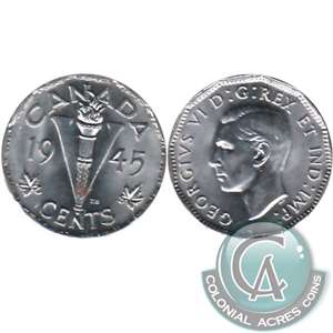 1945 Canada 5-cents Brilliant Uncirculated (MS-63)