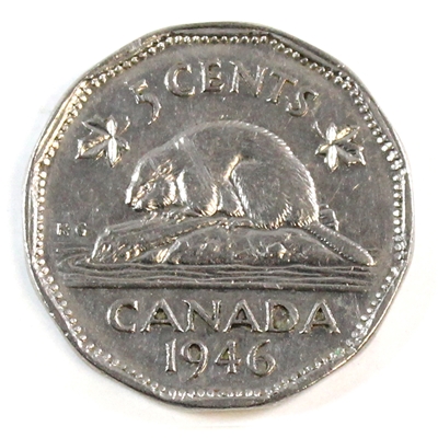 1946 Canada 5-cents Very Fine (VF-20)