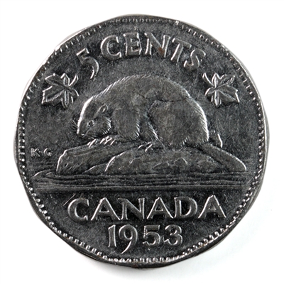 1953 Far Leaf SS Mule Canada 5-cents VF-EF (VF-30) $