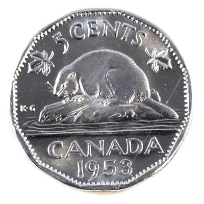 1953 SS Canada 5-cents Choice Brilliant Uncirculated (MS-64)