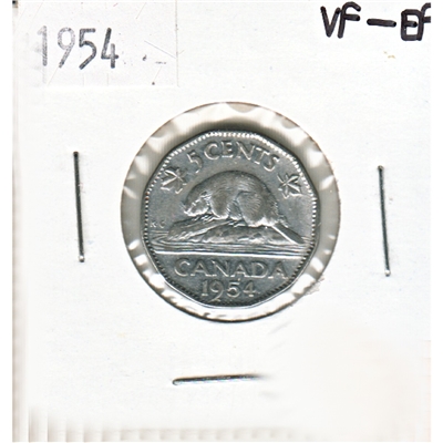 1954 Canada 5-cents VF-EF (VF-30)