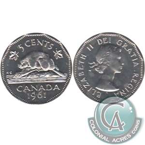 1961 Canada 5-cents Proof Like