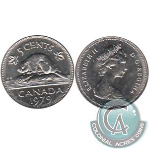 1979 Canada 5-cents Brilliant Uncirculated (MS-63)