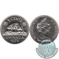 1976 Canada 5-cents Brilliant Uncirculated (MS-63)