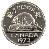 1973 Canada 5-cents Proof Like