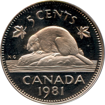 1981 Canada 5-cents Proof