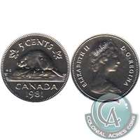 1981 Canada 5-cents Proof Like