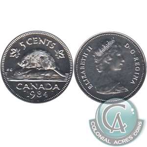 1984 Canada 5-cents Proof Like