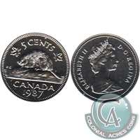 1987 Canada 5-cents Proof Like