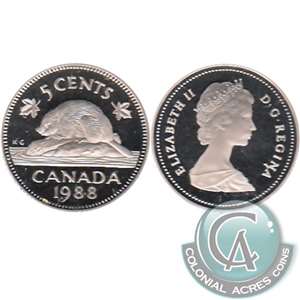 1988 Canada 5-cents Proof