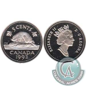 1993 Canada 5-cents Proof