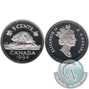 1994 Canada 5-cents Proof